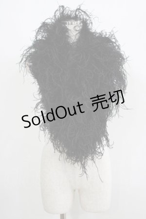 画像: alice auaa / ファーショール  黒 H-25-06-19-059-AA-ZA-KB-ZT286