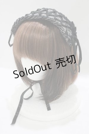 画像: Na+H / ダメージガーゼヘッドドレス  ブラック H-25-06-19-066-PU-AC-KB-ZH