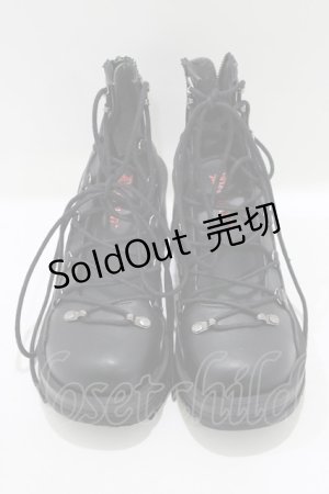 画像: Demonia / BRATTY32　レースアップシューズ 8(約24cm) ブラック H-25-06-19-068-PU-SH-KB-ZH