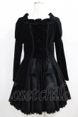 画像3: Moi-meme-Moitie / 別珍後ろ編み上げワンピース  ブラック H-25-06-19-007-MO-OP-KB-ZH (3)