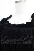 画像4: Moi-meme-Moitie / 別珍後ろ編み上げワンピース  ブラック H-25-06-19-007-MO-OP-KB-ZH (4)