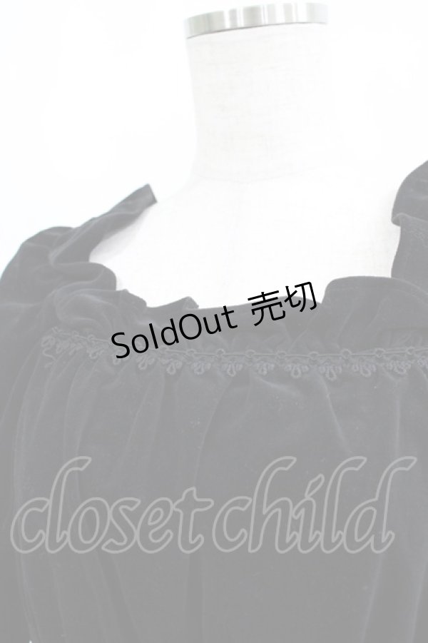 画像4: Moi-meme-Moitie / 別珍後ろ編み上げワンピース  ブラック H-25-06-19-007-MO-OP-KB-ZH (4)