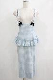 画像1: Katie / SUNDAY CHECK apron skirt S BLUE H-25-06-19-025-LO-SK-KB-ZH (1)