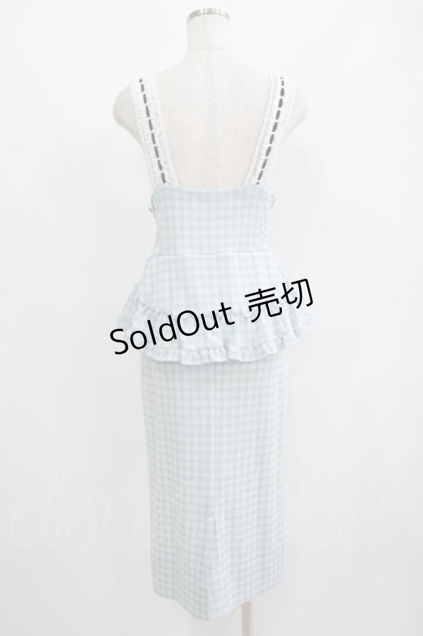 画像3: Katie / SUNDAY CHECK apron skirt S BLUE H-25-06-19-025-LO-SK-KB-ZH (3)