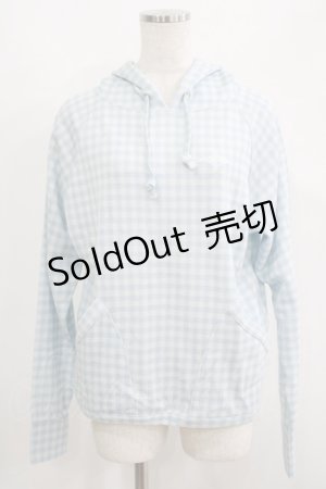 画像: Katie / SUNDAY CHECK hood  BLUE H-25-06-19-028-LO-TO-KB-ZH