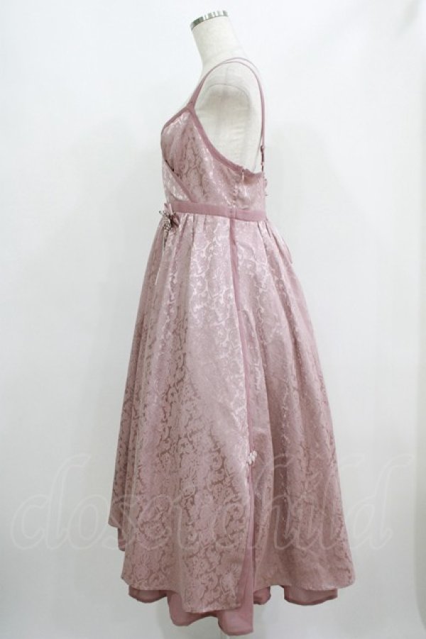 画像2: Amavel / チャイナキャミカシュクールロングワンピース Free ピンク H-25-06-20-004-CA-OP-NS-ZH (2)