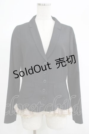 画像: Franche Lippee / フリルジャケット M ブラック H-25-06-20-049-LO-JA-NS-ZH