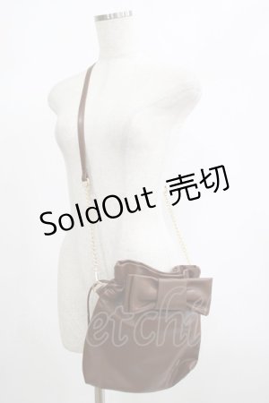 画像: m petit by misako / NINA'sコラボ ショルダーバッグ  ブラウン H-25-06-20-054-LO-BG-NS-ZH