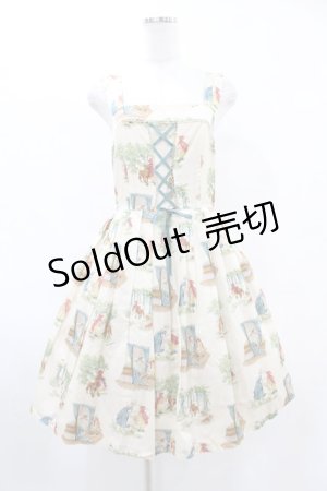 画像: Leur Getter / Little Red Riding Hoodレースアップキャミワンピース  オフ H-25-06-20-1033-LU-OP-KB-ZH