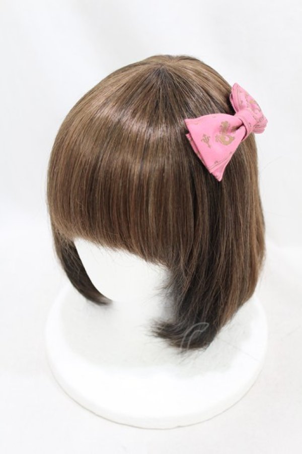 画像1: Jane Marple / リボンヘアコサージュ  ピンク H-25-06-20-1007-JM-AC-KB-ZH (1)