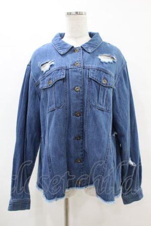 画像: Candy Stripper / BACK FRILL JACKET  ブルー H-25-06-20-1053-PU-JA-KB-ZT0622J