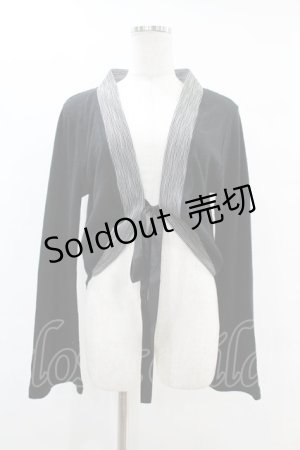 画像: h.NAOTO / ナイトメアー・ビフォア・クリスマスコラボ燕尾カーディガン  ブラック H-25-06-20-1054-HN-TO-KB-ZT185