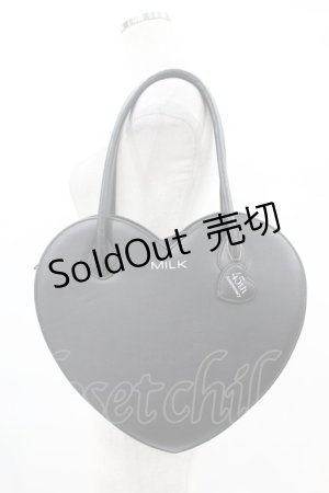 画像: MILK / 45thハートバッグ  ブラック H-25-06-20-1020-ML-BG-KB-ZH