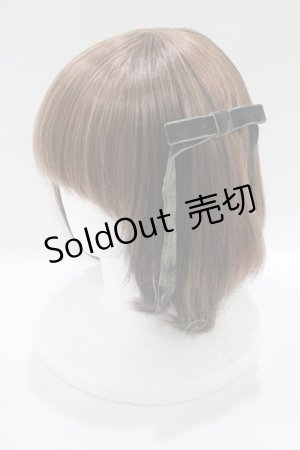 画像: an another angelus / リボンバレッタ Free グリーンベロア H-25-06-20-060-CA-AC-NS-ZH