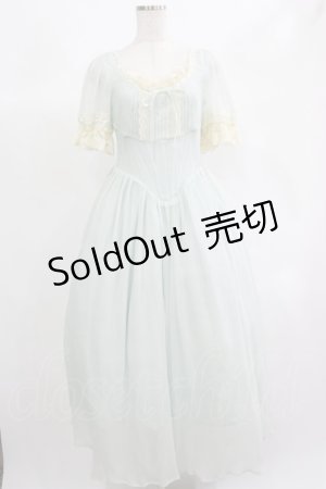 画像: Lace Made / レトロ ロマンチックプリンセスコルセットドレス M ブルー H-25-06-20-012-GO-OP-NS-ZH