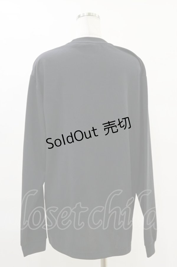 画像2: NieR Clothing / プリントロングトップス  黒 H-25-06-21-047-PU-TO-KB-ZH (2)