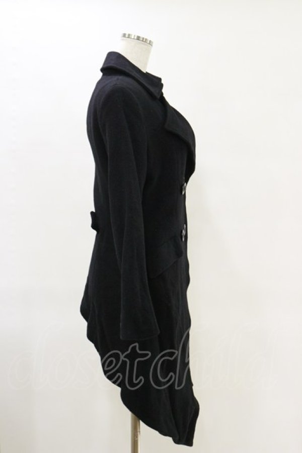 画像4: BPN / アシメウールコート  ブラック H-25-06-21-057-GO-CO-KB-ZT-C044 (4)