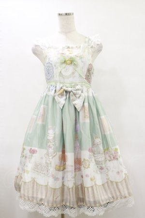 画像: BABY,THE STARS SHINE BRIGHT / Salon de the Minette柄Calineジャンパースカート Free ミント H-25-06-21-073-BA-OP-NS-ZH