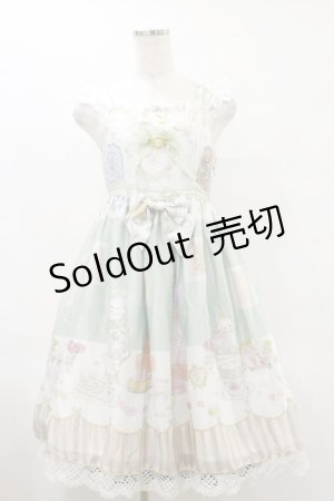 画像: BABY,THE STARS SHINE BRIGHT / Salon de the Minette柄Calineジャンパースカート Free ミント H-25-06-21-073-BA-OP-NS-ZH