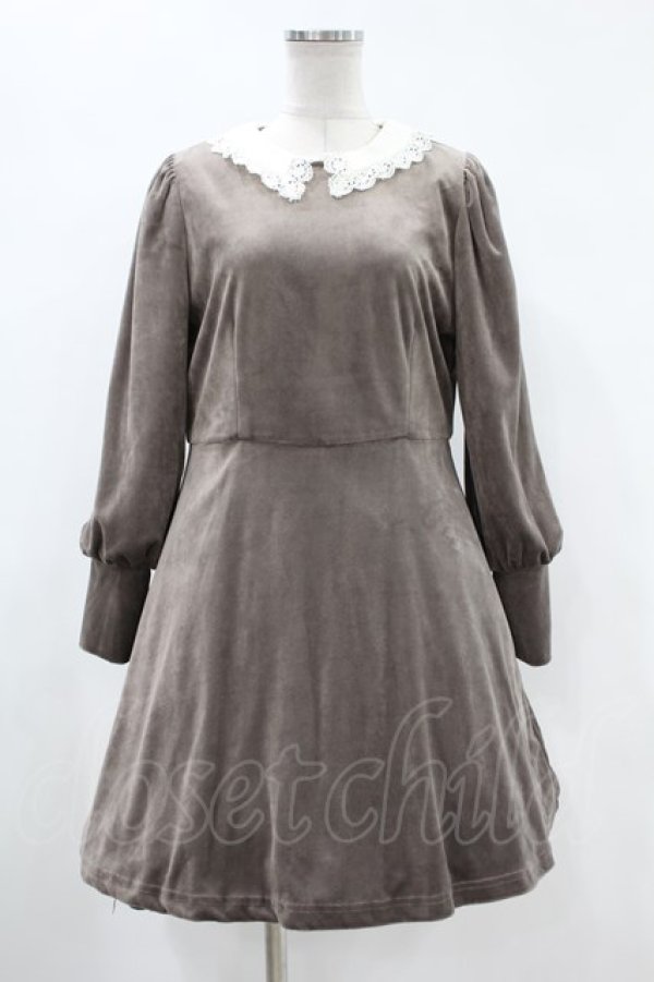 画像1: Fi.n.t / クレリックベロアミニワンピース Free GREGE H-25-06-21-1027-CA-OP-NS-ZH (1)