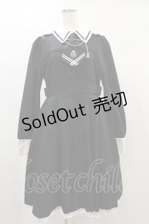 画像: ALICE and the PIRATES / Louiseネクタイ付きワンピース Free ブラック H-25-06-21-1006-PA-OP-NS-ZH