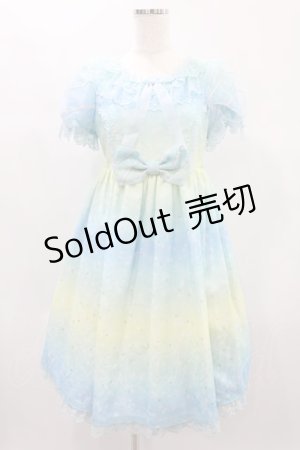 画像: Angelic Pretty / Sugar Skyワンピース Free サックス/イエロー H-25-06-21-1008-AP-OP-NS-ZH