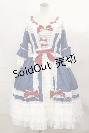 画像: Hinana Queena（海外ロリータブランド） / -Moira- Classic Lolita Dress XL ネイビー H-25-06-21-1009-LO-OP-NS-ZH
