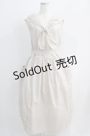 画像: Physical Drop / 2wayスモックドレス - ベージュ H-25-06-21-1015-LO-OP-NS-ZH