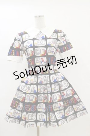 画像: MILK / TELEVISIONワンピース  ブラック H-25-06-21-082-ML-OP-KB-ZH