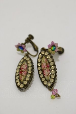 画像: Michal Negrin / オーバルピクチャーイヤリング  ゴールド H-25-06-21-016-LO-AC-KB-ZH