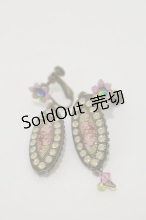 画像: Michal Negrin / オーバルピクチャーイヤリング  ゴールド H-25-06-21-016-LO-AC-KB-ZH