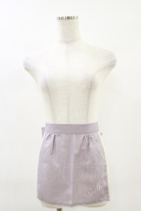 画像1: MILK / ペザントエプロン  プラムピンク H-25-06-21-031-ML-ZA-KB-ZH (1)