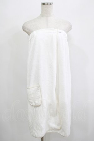 画像: NieR Clothing / ターバン付き巻くバスタオル  白 H-25-06-22-081-PU-ZA-KB-ZH