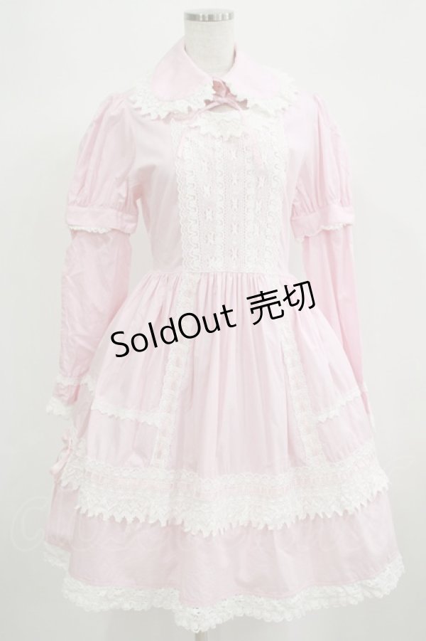 画像1: BABY,THE STARS SHINE BRIGHT / 襟・袖取り外しワンピース Free ピンク H-25-06-23-024-BA-OP-NS-ZH (1)