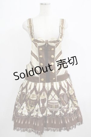 画像: Angelic Pretty / カルテットショコラサロペット Free アイボリー H-25-06-23-033-AP-OP-NS-ZH