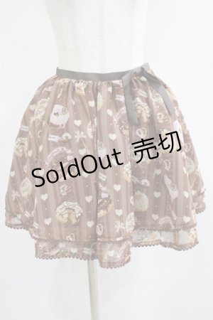 画像: Angelic Pretty / Melty Creamドーナツスカート Free ブラウン H-25-06-23-037-AP-SK-NS-ZH