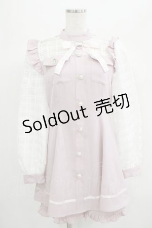 画像: Ank Rouge / シアーチェックコンビネゾン M ピンク H-25-06-23-044-CA-OP-NS-ZH