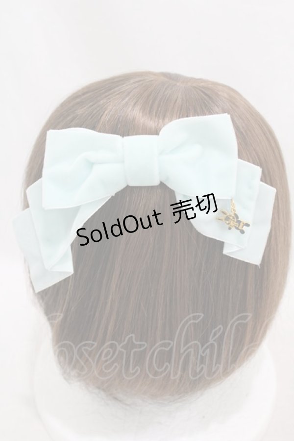 画像2: Cerise / ベルベットリボンバレッタ  アイスブルー H-25-06-23-1010-LO-AC-KB-ZH (2)