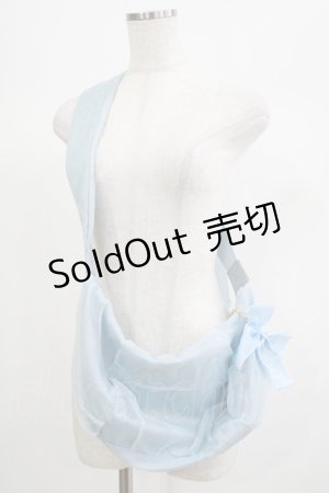 画像: m petit by misako / リボンチャーム付きショルダーバッグ  サックス H-25-06-23-061-LO-BG-NS-ZH