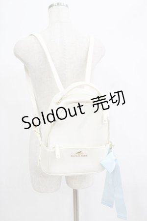 画像: Maison de FLEUR / シナモロールリボンリュック  オフ H-25-06-23-066-LO-BG-NS-ZH