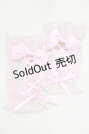 画像: Angelic Pretty / レースアップDollアームウォーマー  ピンク H-25-06-23-069-AP-ZA-NS-ZH