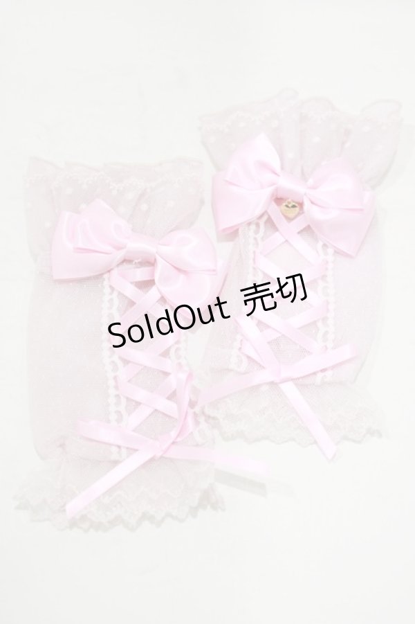 Angelic Pretty / レースアップDollアームウォーマー ピンク H
