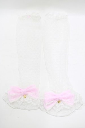 画像: Angelic Pretty / ハートチュールPrincessアームウォーマー  オフ H-25-06-23-070-AP-ZA-NS-ZH