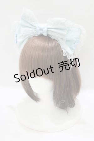 画像: Angelic Pretty / ラブハートリボンカチューシャ  サックス H-25-06-23-080-AP-AC-NS-ZH