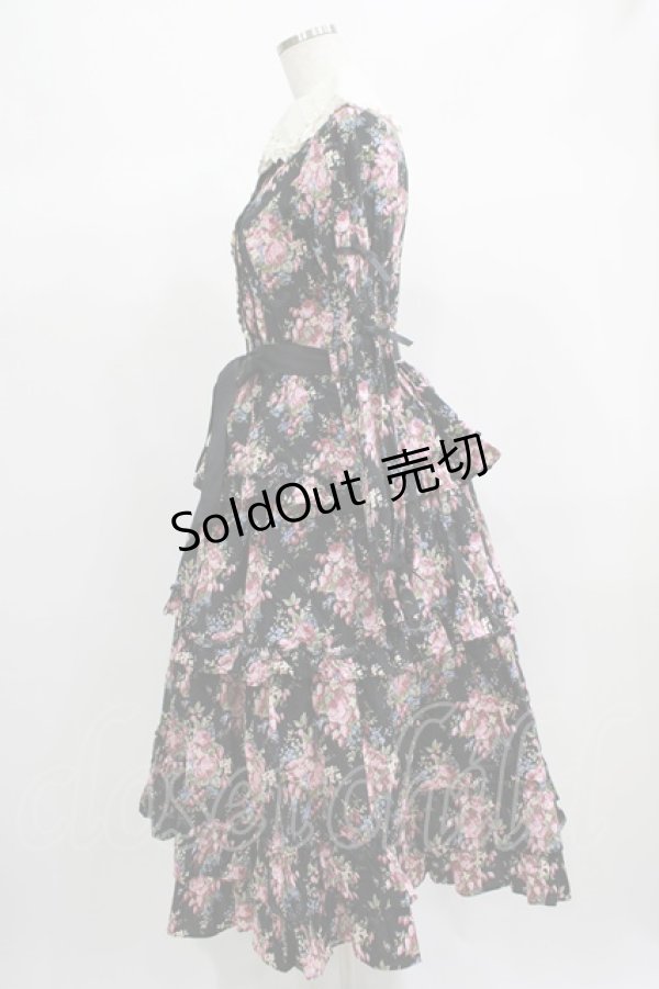 画像2: Innocent World / トーションレースドールワンピース M ブラック H-25-06-23-008-IW-OP-NS-ZH (2)