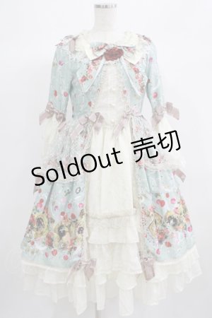 画像: BABY,THE STARS SHINE BRIGHT / Lady Victorian Rose Jewelry〜想いは薔薇の花びらの上に〜柄ワンピース Free ミント H-25-06-23-016-BA-OP-NS-ZH