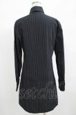 画像3: BPN FOR MEN / ジャボタイストライプブラウス M 黒 H-25-06-24-032-GO-BL-KB-ZH (3)