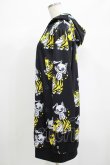 画像2: NieR Clothing / 総柄ZIPパーカー  黒 H-25-06-24-037-PU-TO-KB-ZH (2)