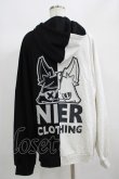 画像3: NieR Clothing / TWO-TONE ZIPパーカー  黒×グレー H-25-06-24-041-PU-TO-KB-ZH (3)