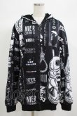画像1: NieR Clothing / 防寒裏起毛パーカー  黒 H-25-06-24-042-PU-TO-KB-ZT267 (1)